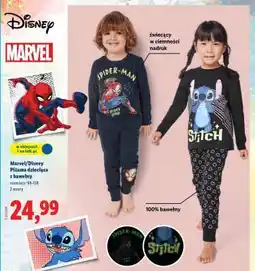 Lidl Marvel/Disney Piżama dziecięca z bawełny oferta