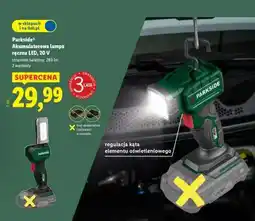 Lidl PARKSIDE Akumulatorowa lampa ręczna LED 20 V oferta