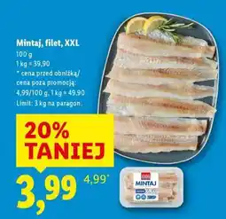 Lidl Mintaj, filet, XXL oferta