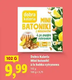 Lidl Dobra Kaloria Mini batoniki à la babka cytrynowa oferta