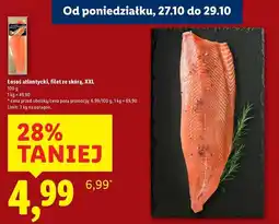 Lidl Łosoś atlantycki xxl filet ze skórą Connoisseur oferta