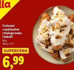 Lidl Croissant z nadzieniem białego maku i bakalii oferta