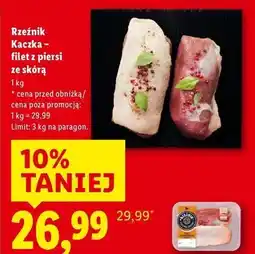 Lidl Filet z piersi kaczki Rzeźnik Codzienna Dostawa oferta
