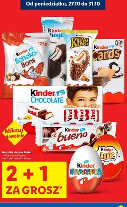 Lidl Herbatniki z czekoladą Kinder Cards oferta