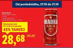Lidl Piwo Warka oferta