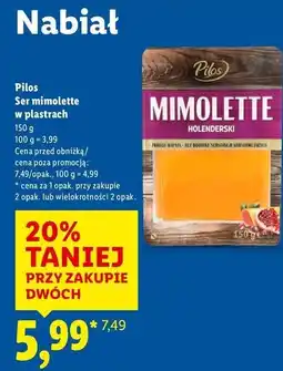 Lidl Ser mimolette Pilos oferta