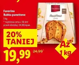 Lidl Babka panettone Favorina oferta