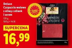 Lidl Carpaccio z oliwą oliwek i serem Deluxe (Schwarz) oferta