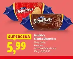 Lidl Ciastka pełnoziarniste Mc Vitie's Digestive oferta