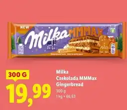 Lidl Czekolada gingerbread Milka Mmmax oferta