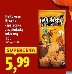 Lidl Ciastka kruche z czekoladą Halloween oferta