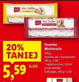 Lidl Ministrucla świąteczna marcepanowa Favorina oferta
