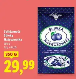 Lidl Bombonierka Solidarność Śliwka Nałęczowska oferta