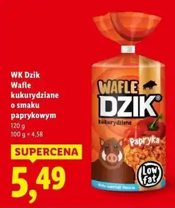 Lidl Wafle kukurydziane paprykowe Wk Dzik oferta