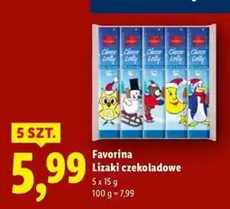 Lidl Lizaki czekoladowe Favorina oferta