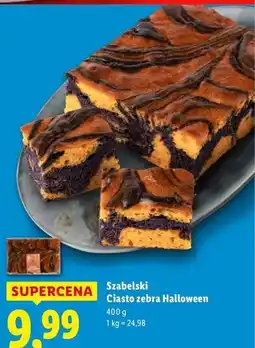 Lidl Ciasto zebra Cukiernia Szabelski oferta