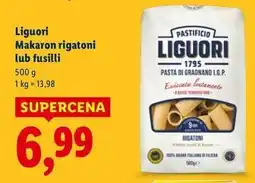 Lidl Makaron fusilli Pastificio Liguori oferta