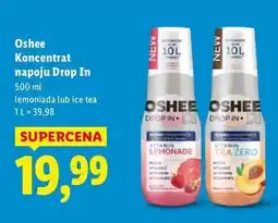 Lidl Koncentrat napoju vitamin lemonade malina i grejpfrut Oshee Drop In oferta
