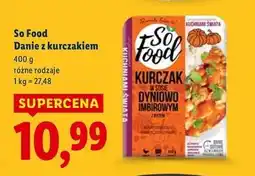 Lidl Kurczak w sosie dyniowo-imbirowym z ryżem So Food oferta