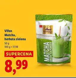 Lidl Herbata zielona matcha Vifon oferta