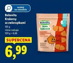 Lidl Krakersy zwierzątkowe puzzle Bobovita oferta