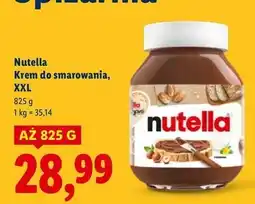 Lidl Krem czekoladowo-orzechowy Nutella oferta