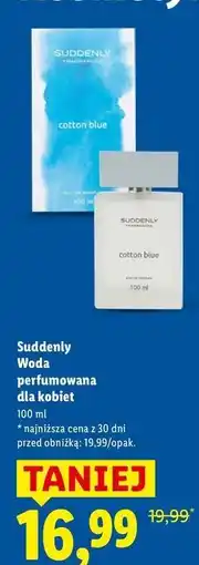 Lidl Woda toaletowa cotton blue Suddenly oferta