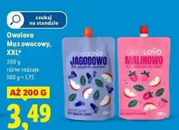 Lidl Mus jabłkowo-malinowy Owolovo oferta