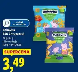 Lidl Chrupki kukurydziane wyśmienicie bananowe Bobovita Mniam Bio oferta