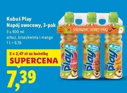 Lidl Napój lemoniada jabłko cytryna limonka + napój woda & owoce brzoskwiniowy arbuz Kubuś Play! oferta