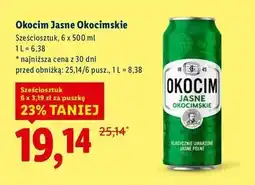 Lidl Piwo Okocim Jasne Okocimskie oferta