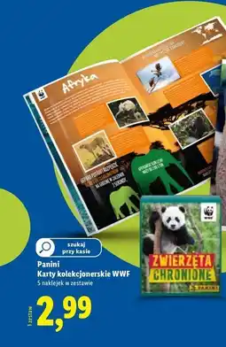 Lidl Karty kolekcjonerskie wwf Panini oferta