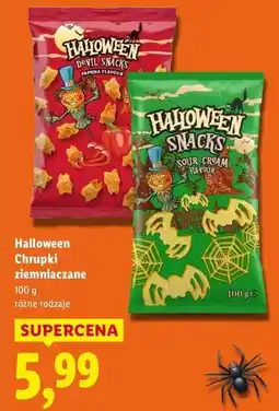 Lidl Chrupki nietoperze paprykowe Halloween oferta