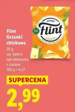 Lidl Grzanki śmietanaka z ziołami Flint oferta
