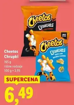 Lidl Chrupki cheese & ham quesadilla Cheetos Crunchos oferta