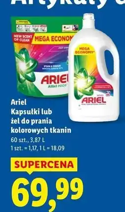 Lidl Żel do prania kolor Ariel oferta