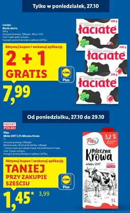 Lidl Mleko UHT 3,2% Mleczna Krowa Pilos 1l oferta