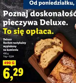 Lidl Pieczywo Deluxe Bochen rustykalny wypiekany na kamieniu oferta