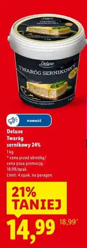 Lidl Twaróg sernikowy 24% Deluxe oferta