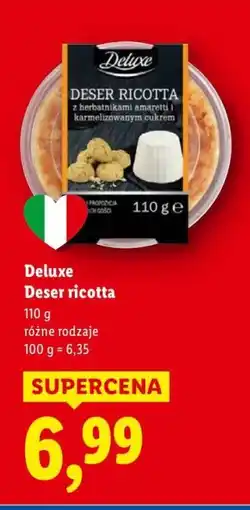 Lidl Deser ricotta Deluxe oferta
