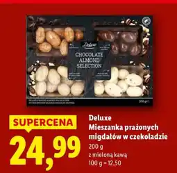 Lidl Mieszanka prażonych migdałów w czekoladzie z mieloną kawą Deluxe oferta