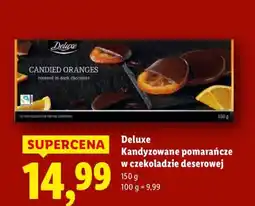 Lidl Kandyzowane pomarańcze w czekoladzie deserowej Deluxe oferta