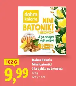 Lidl Mini batoniki à la babka cytrynowa Dobra Kaloria oferta