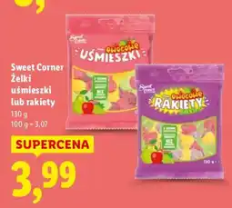 Lidl Żelki uśmieszki lub rakiety Sweet Corner oferta