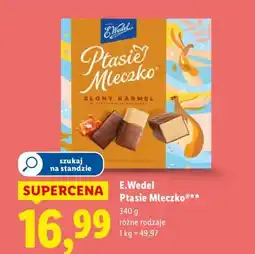 Lidl Ptasie Mleczko słony karmel E.Wedel oferta