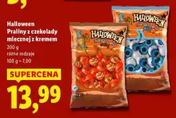 Lidl Praliny z czekolady mlecznej z kremem Halloween oferta