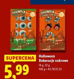 Lidl Dekoracje cukrowe Halloween oferta