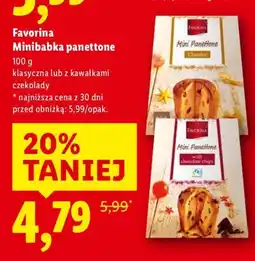 Lidl Minibabka panettone klasyczna Favorina oferta