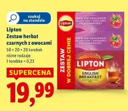 Lidl Herbata Lipton Zestaw herbat czarnych z owocami oferta