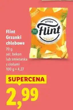 Lidl Grzanki chlebowe ser Flint oferta